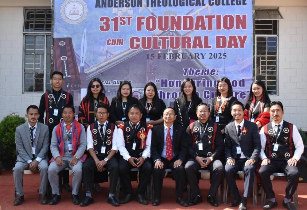 Guests and others during the 31st foundation cum cultural day of Anderson Theological College celebrated on February 15.